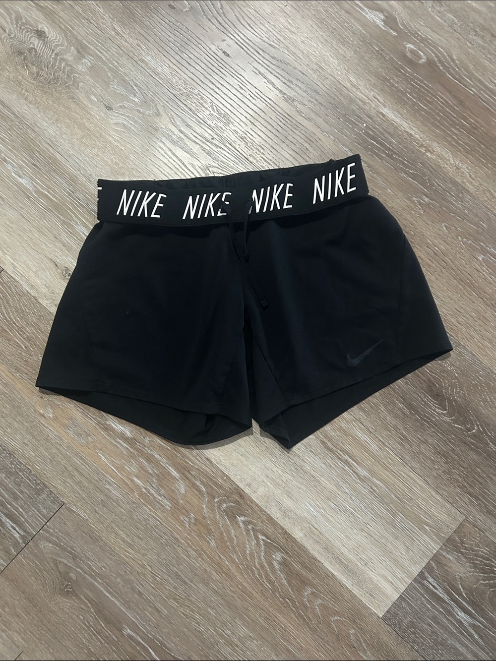 Nike Black Women's Active Shorts with Branded Waistband
